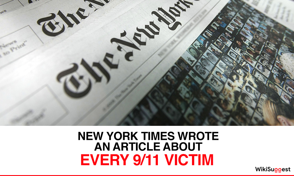 New york times wrote an article about every 9/11 victim.